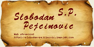 Slobodan Pejčinović vizit kartica